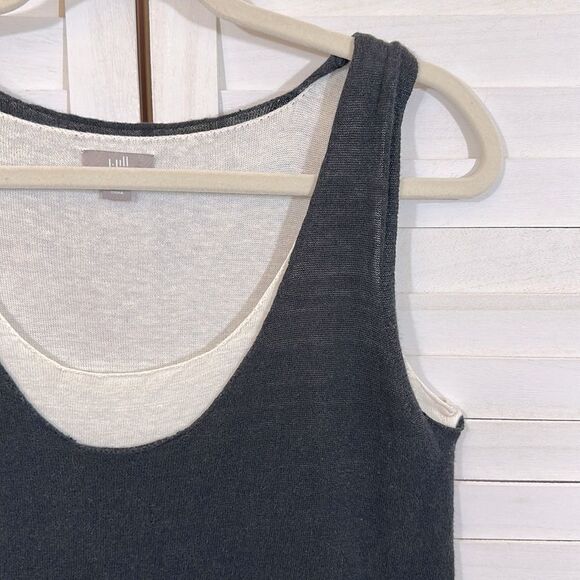 J. Jill Tank Sweater Small Linen Blend Lightweight Black * - Picture 5 of 11